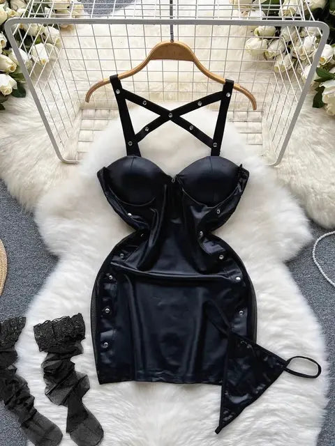 Black 3 piece Lingerie Set