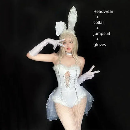 Easter Bunny Costume Sexy Bunny Costume Suit For Women Maid Halloween Costume Cosplay Costumes Women Sexy Cosplay Dress