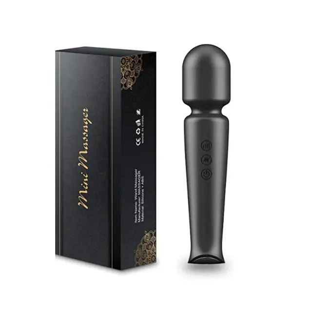 20 Pulsating Patterns and 8 Fierce Speeds Rechargeable Silicone Vibrator Sex Toy Wand Massager Clitoris Stimulator Vibrators