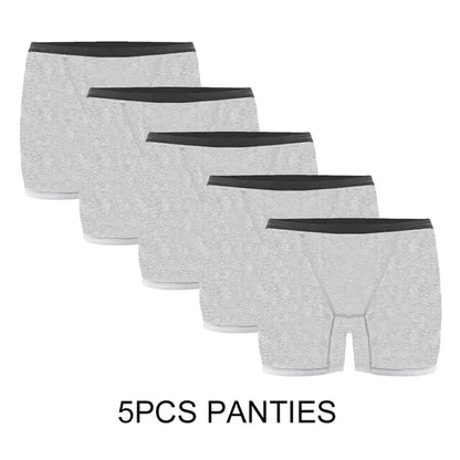 Cotton Physiological Menstrual Boxer Briefs