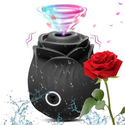 Powerful Sucking-Rose Vibrator Toy for Women Vacuum Stimulator Oral Nipple Clit Sucker Female Sex Toys Goods for Female Adults