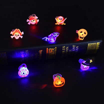 Halloween Decorations Halloween Glowing Brooch Ring