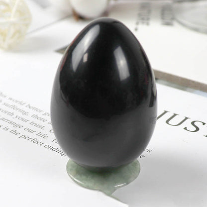 Natural Jade Crystal Obsidian Pussy Egg