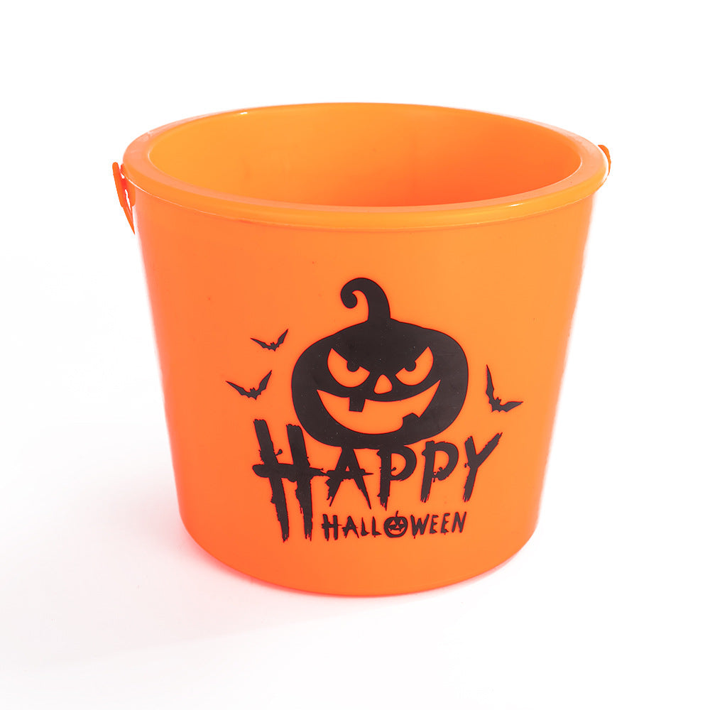 Halloween Portable Glowing Pumpkin Bucket