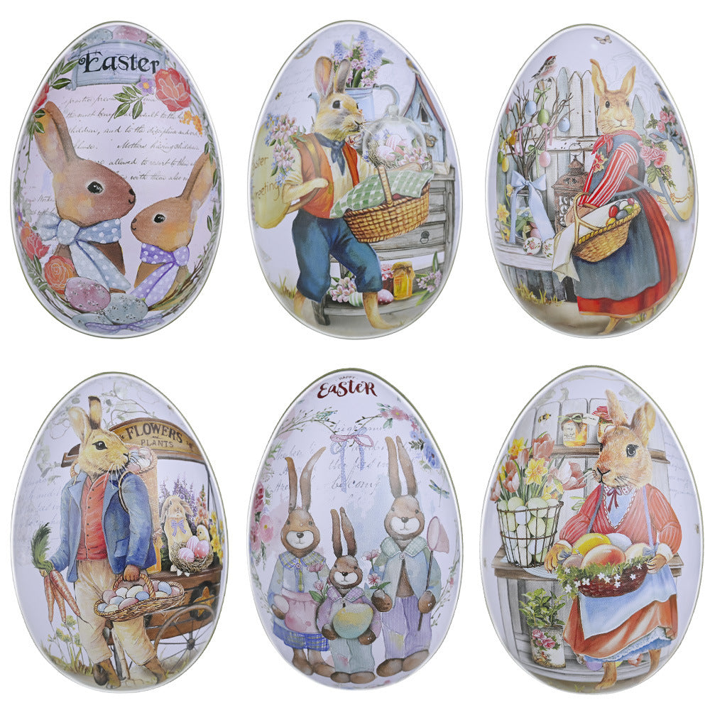 Easter Color Rabbit Iron Egg Decoration Supplies