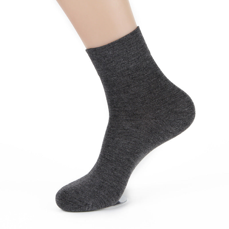 Men's Fashion Bamboo Fiber Wide Mouth Mid-thigh Socks