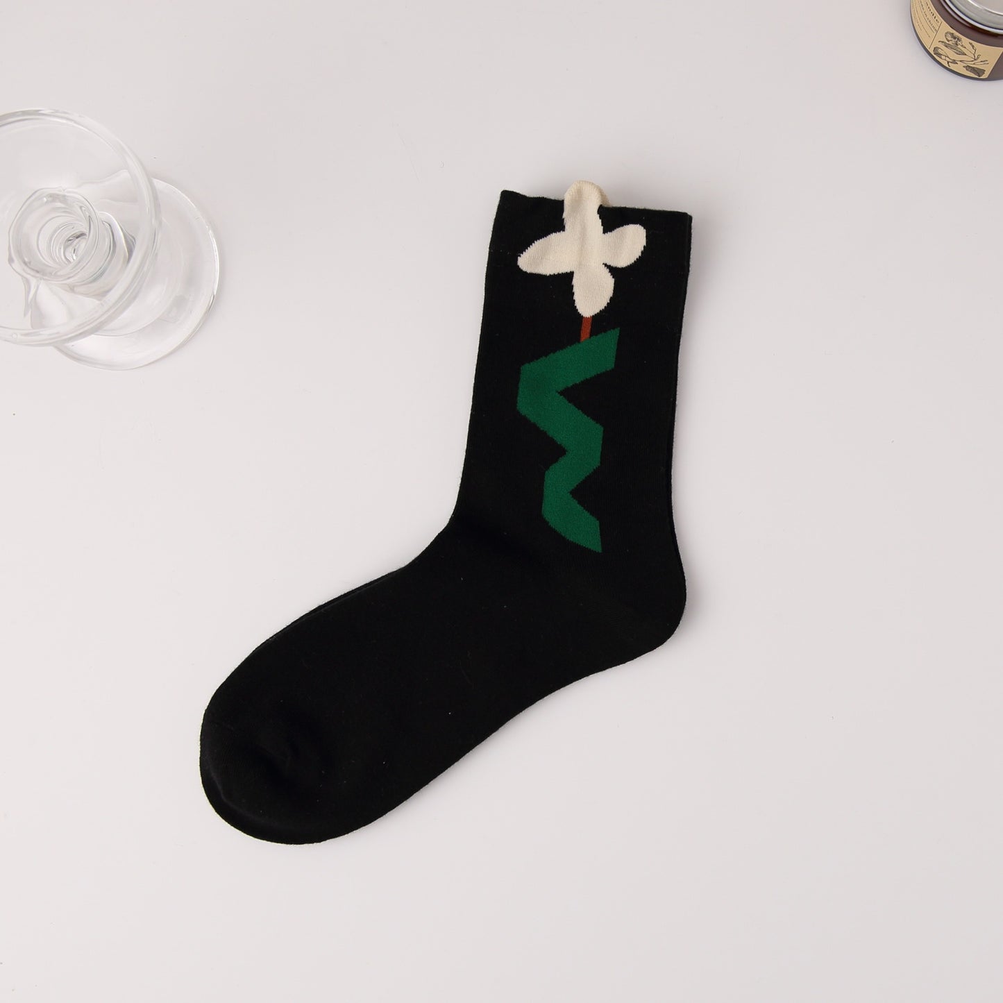 Socks Tide Mid-thigh Socks Three-dimensional Butterfly