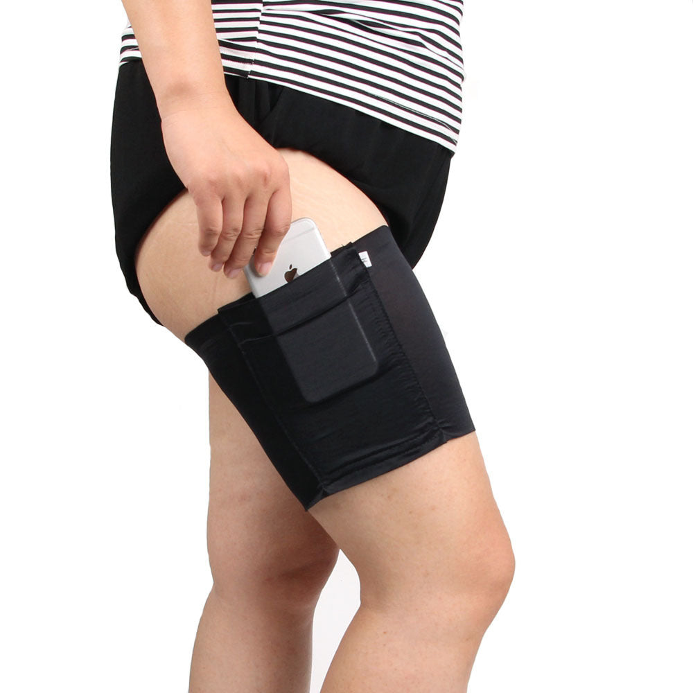 Ladies Card Phone Bag Anti-Slip Thigh Socks Cover