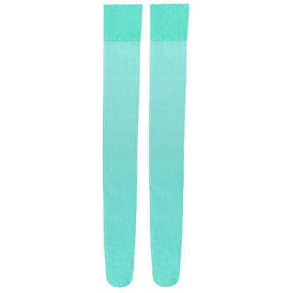 Women's Candy-colored Ultra-thin Toe Transparent Thigh High Socks