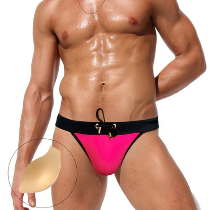 High Fork Men's Swimming Trunks Fashion Triangle Swimming Trunks