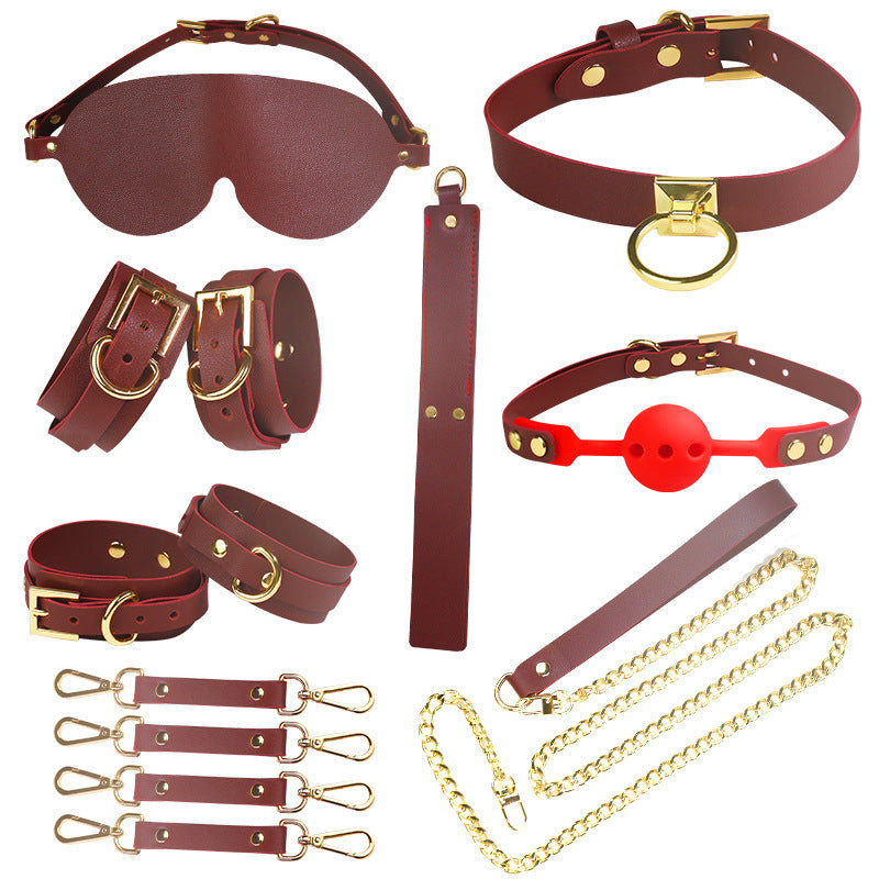 Collar Handcuffs Bondage And Discipline Toy Set