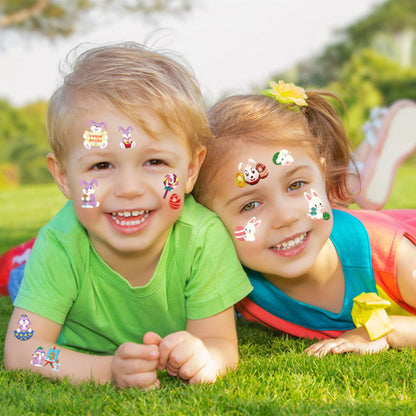 Easter Bunny Egg Glowing Tattoo Stickers