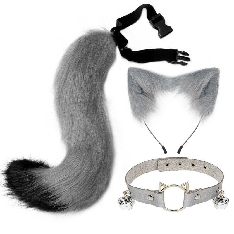 Ear Cat Tail Set Hair Hoop