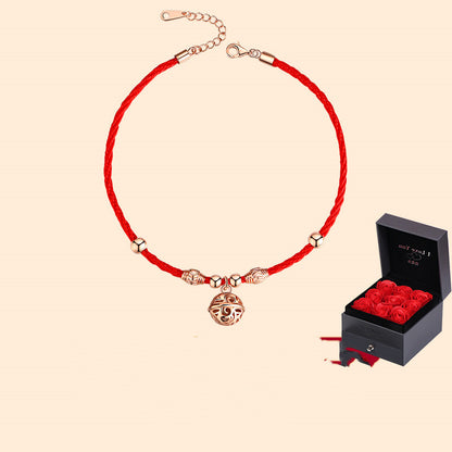 Niche Red Rope Anklet Natal High Sense Anklet