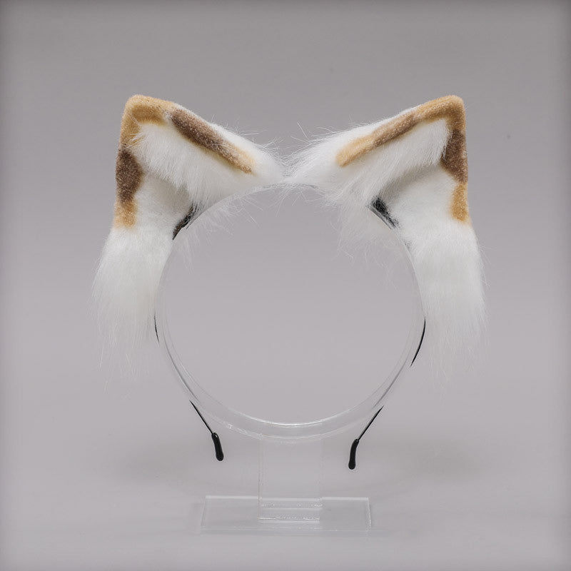 Three Flowers Cat Ears JK Tail Hair Accessories Simulation