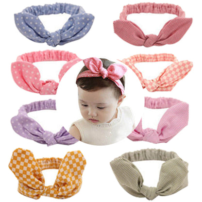 Girls Baby Bunny Ears Headdress Headband