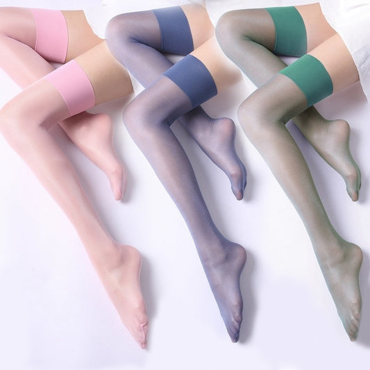 Screw Type Wide-brimmed Stockings Stockings Ultra-thin Thigh High Socks