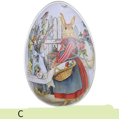 Easter Color Rabbit Iron Egg Decoration Supplies