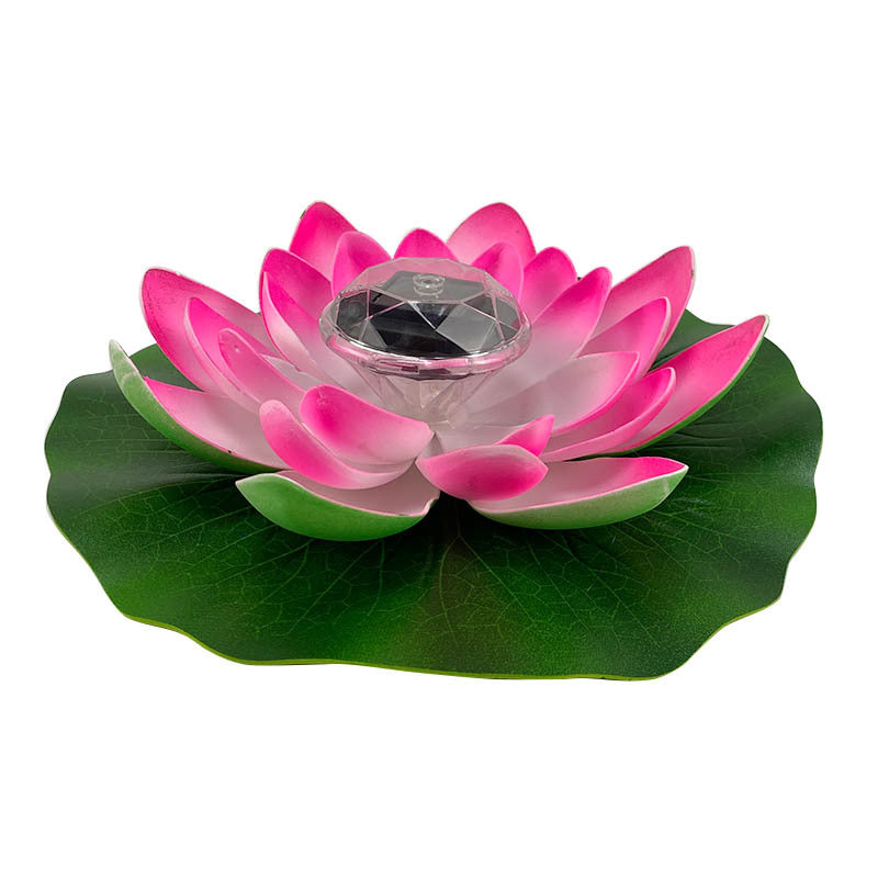 Solar Lotus Lamp Led Courtyard Pool Decoration