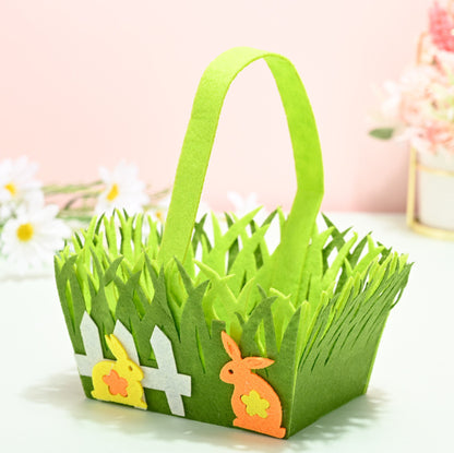 Easter Bunny Square Handy Non Woven Basket Decoration