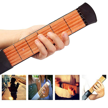 Pocket Guitar Portable Guitar Trainer Aerial Guitar