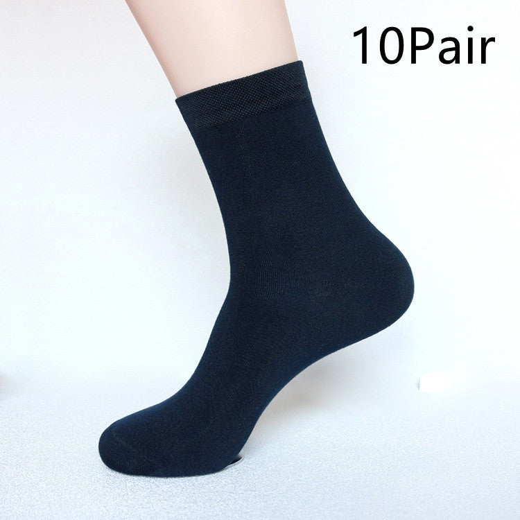 Men's Fashion Bamboo Fiber Wide Mouth Mid-thigh Socks