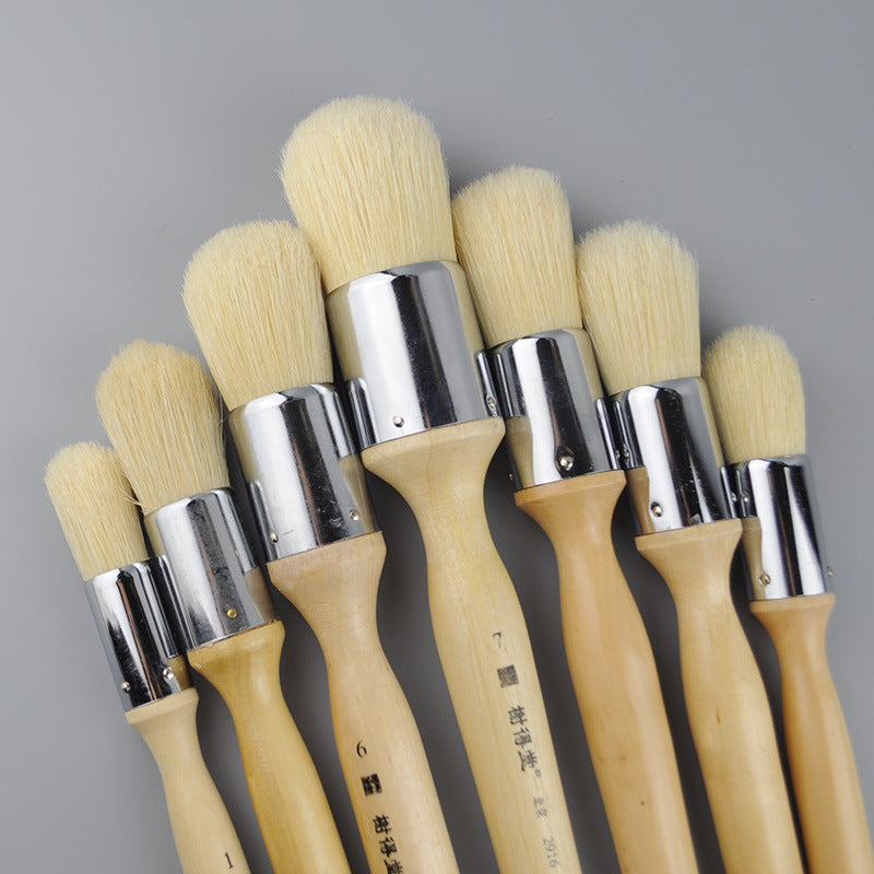 Bristles Large Oil Paint Brush Acrylic Paint Brush