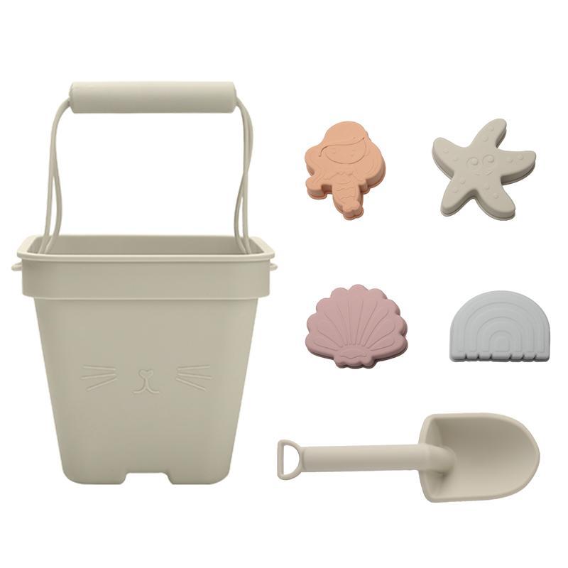 Children's Silicone Beach Bucket Set Beach Vacation Water Play