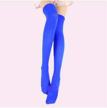 Thigh Socks Cute High Stockings Student Color Stockings