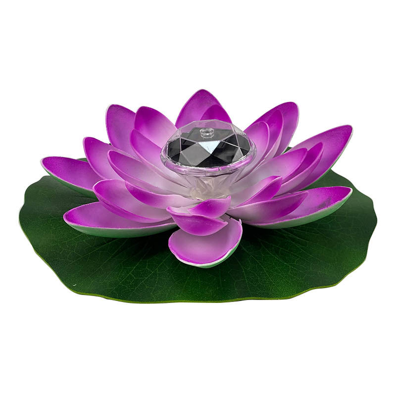 Solar Lotus Lamp Led Courtyard Pool Decoration