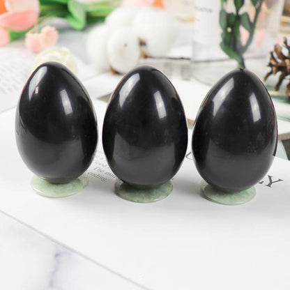 Natural Jade Crystal Obsidian Pussy Egg