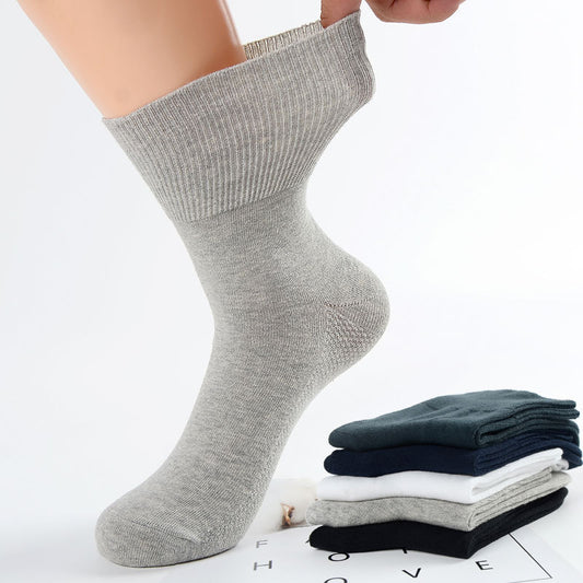 Men's Fashion Double Needle Loose-fitting Thigh-high Socks