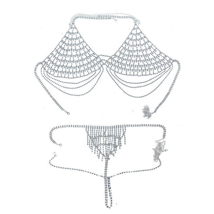 Rhinestone Sexy Lingerie Suit Body Chain