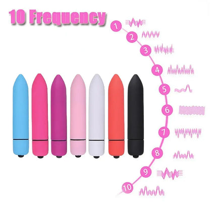 Mini Bullet Vibrator Vaginal Massage Dildo Vibrador Sex Toys for Women G-Spot Vibrating Clitoris Stimulator Pocket Rocket