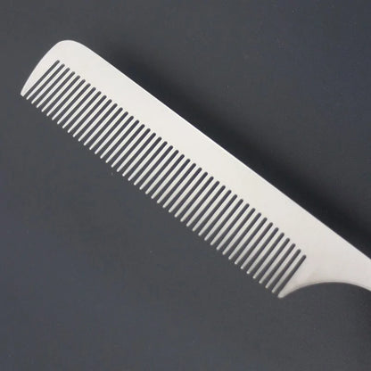 Stainless Steel Silver Barber Comb