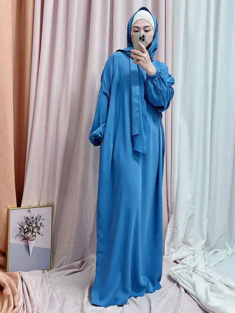 Hooded Abaya Long Dresses Women