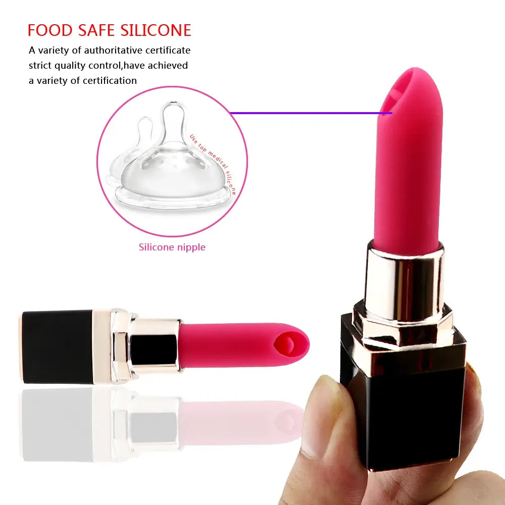 Portable 10 Speeds Mini Lipstick Vibrator Recharge Bullet G-spot  Massage Clitoris Stimulator Erotic Product Sex Toys for Women