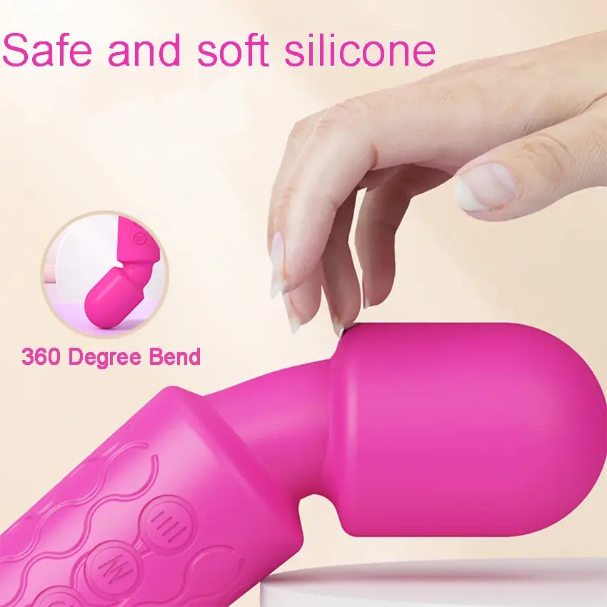 20 Modes Strong Vibration Mini Vibrator Magic Stick USB Charging  Massager Clitoris G-Spot Vibrators Sex Toy For Women Adults 18