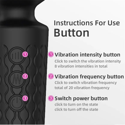 20 Modes Strong Vibration Mini Vibrator Magic Stick USB Charging  Massager Clitoris G-Spot Vibrators Sex Toy For Women Adults 18