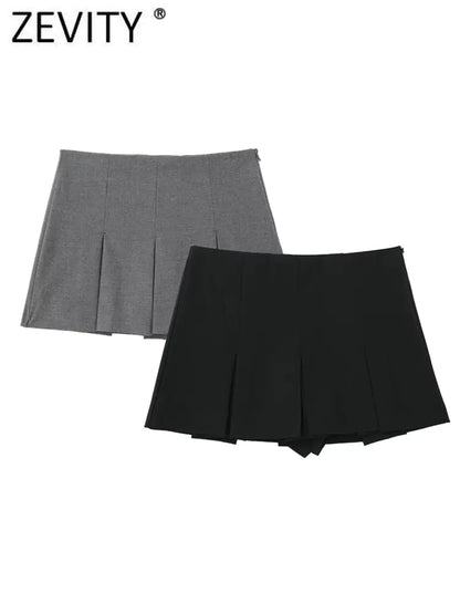 High Waist Wide Pleats Skirts