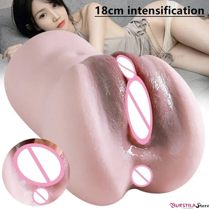 Mini Milk Bottle Sex Toy for Men Masturbator Pocket Pussy Real Vagina Male Masturbation Toys Sexual Tool Exerciser for Adult XXX