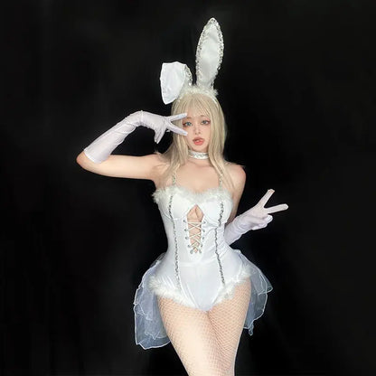 Easter Bunny Costume Sexy Bunny Costume Suit For Women Maid Halloween Costume Cosplay Costumes Women Sexy Cosplay Dress